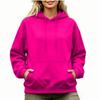 Felpa con cappuccio oversize da donna a spalle scese, manica lunga, per l'autunno