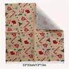 20pcs Tropical Leaf Print Napkins, Table Decor for Christmas Parties, Hawaiian Themed Events, and Dining Table Settings