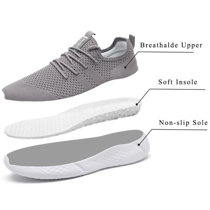 Unisex Athletic Walking Shoes Fashion Running Sneakers Non-Slip Footwear Lightweight Breathable for Men and Women Size 36-50