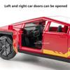 1:32 Pickup Truck Alloy Toys Cars Diecast Models Wheel Pull Back Miniature Police Car Rubber Tires Off-road Toy Home Decoration