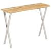 Console Table with Live Edge 105 x 33 x 76 cm Solid Mango Wood