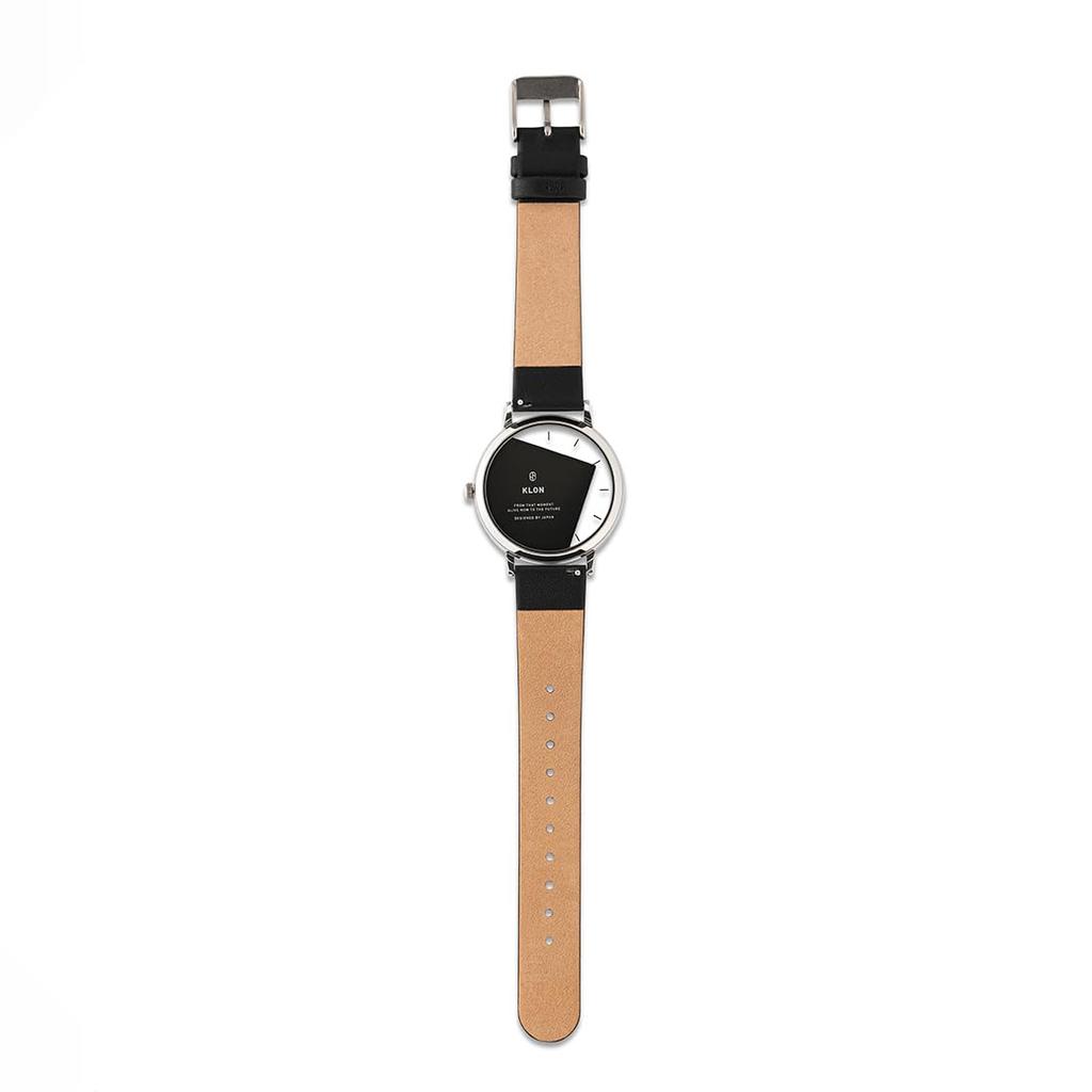 KLON INVISIBLE UNIVERSAL SHAPES BLACK 38mm Skeleton Watch with Transparent Leather Square for Men and Replacement Strap Available [rectangle] Strap,