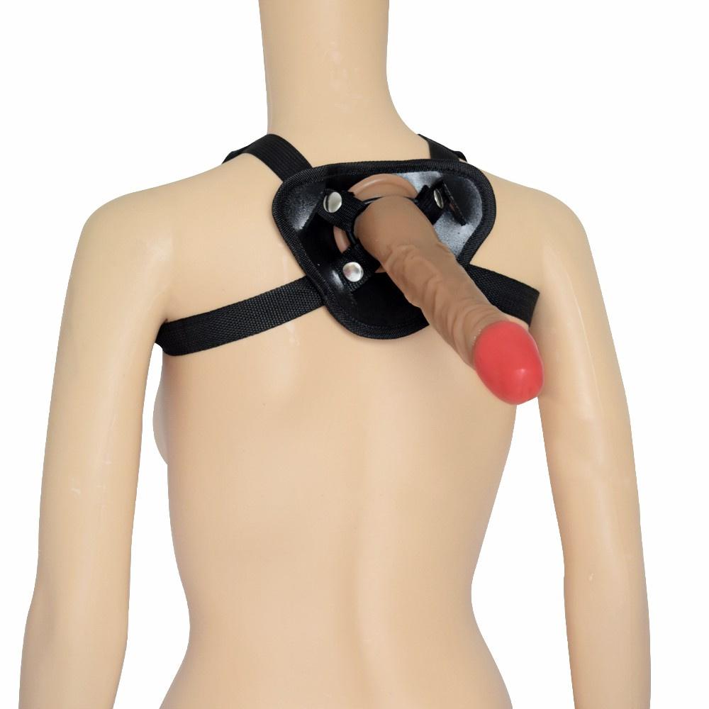 Damskie Masturbator Zabawki erotyczne z korkiem analnym Odłączany Zdatny do noszenia Dildo Ustalanie Kobieca dominacja Strapon Penis Realistyczny kutas BDSM