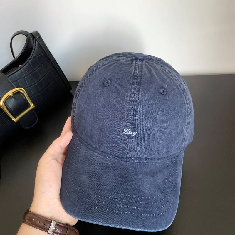 Cotton Baseball Cap With Embroidered Letters For Casual Sports And Sun Protection