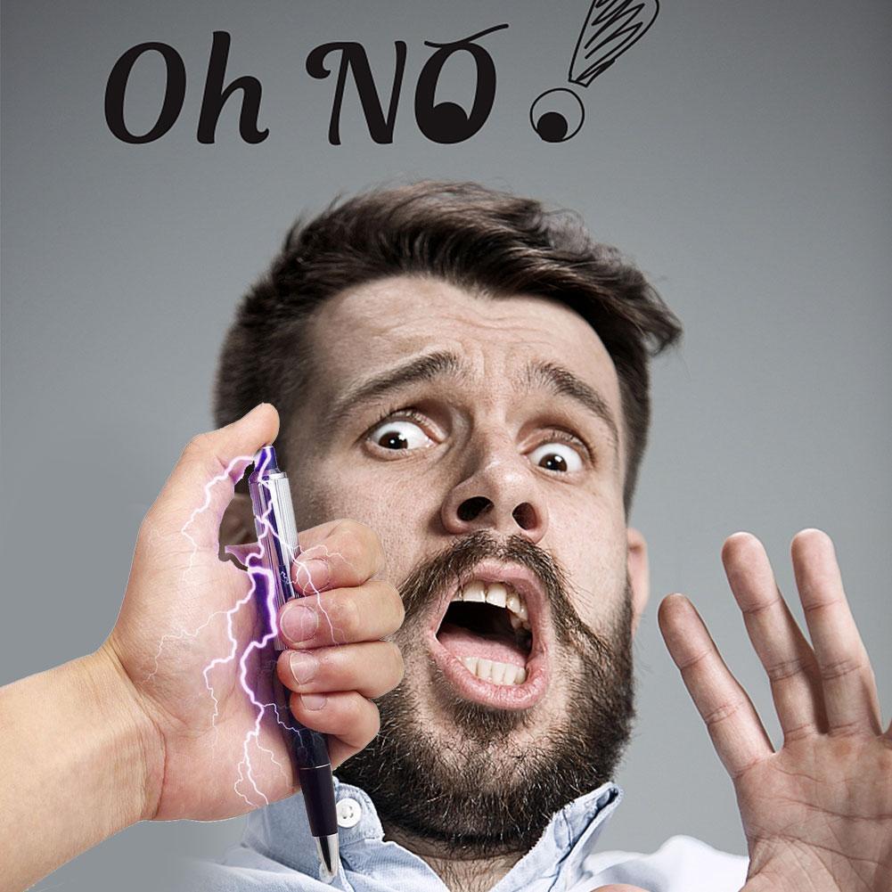 Cheap Novelty Electric Shock Pen Toy Safety Practical Ballpoint Gadget