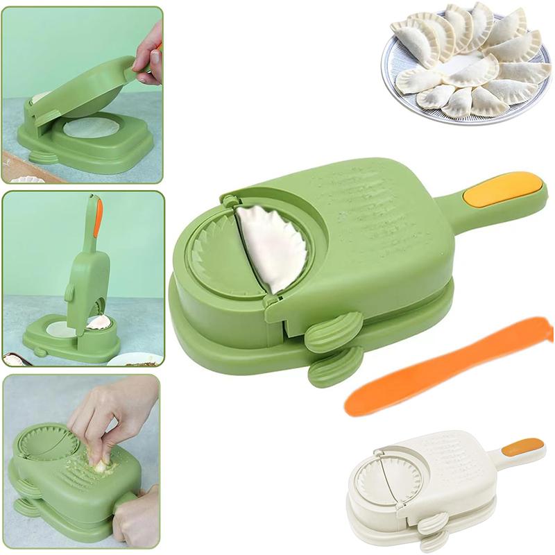 3 In 1 Dumplings Maker,Multifunctional Manual Dumpling Skin Presser,Dumpling Mold Tool,Making and Pressing Dumpling Skin Machine for Kitchen