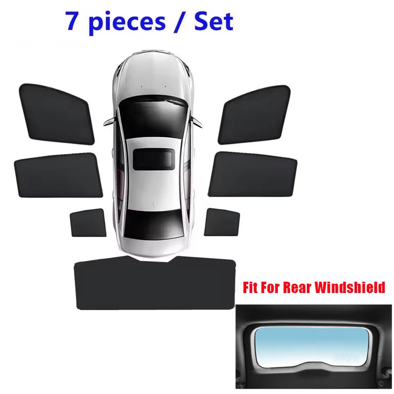 Car Mesh Sunshade For Toyota Land Cruiser Prado J250 MK5 2024 2025 2026 Lexus GX MK3 Window Magnetic Visor Sun Shade Accessories