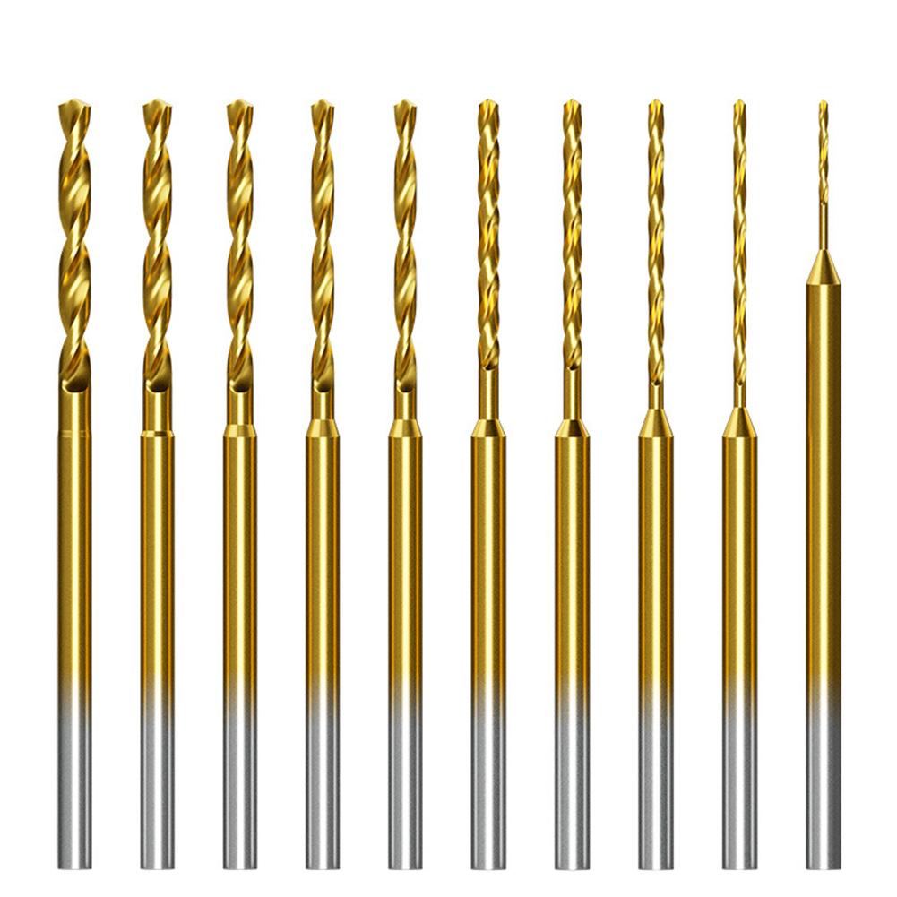 1 Pcs Drill Bit 0.6-2.2mm Tiny Drill Bit 2.35 Shank Engraving Bit Hole Drilling Tool Shank Wood Tools For Electric Drills