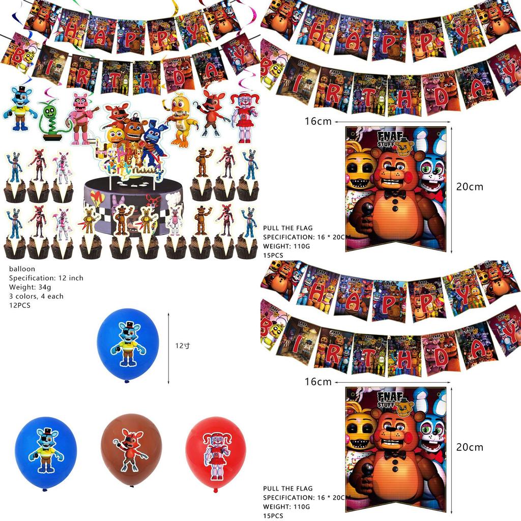Festive Five Nights At Freddy's Party Supplies For Unforgettable Birthday Celebrations