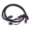 SouthMarine 0176333 176333 Extension Harness Cable Assembly for Evinrude Johnson OMC Outboard Motor Remote Control Box 5006180, 5ft(1.5m)