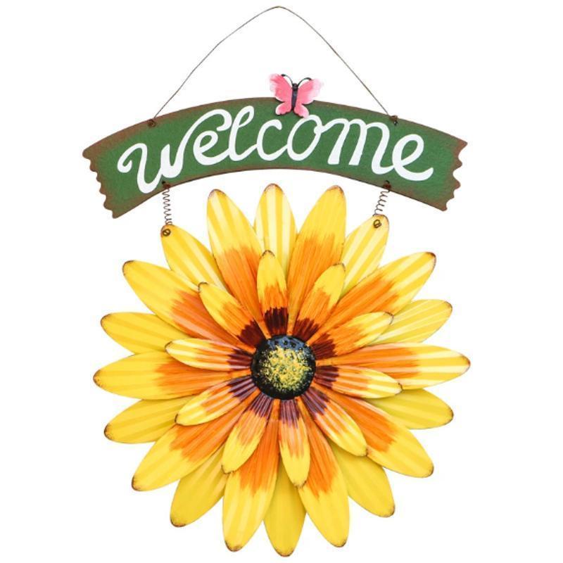 Hot Sale Vakker 3D Blomsterdekorasjon 2025 Ny Metall Tusenfryd Vegghengsdekorasjon Egnet Husholdningsport Anheng Dekorativ