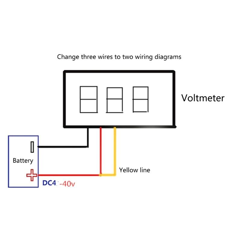 10Pieces Voltage Tester Mini Digital DC Voltmeter with 0.28 Inch LED Display Display Voltage Tester Meter DC 0-100V