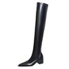 Shoes Women Sexy Over Knee High Boots Pu Leather Boots Pointed Toe Long Boots Autumn Winter Shoes Women Thick Heel Boots