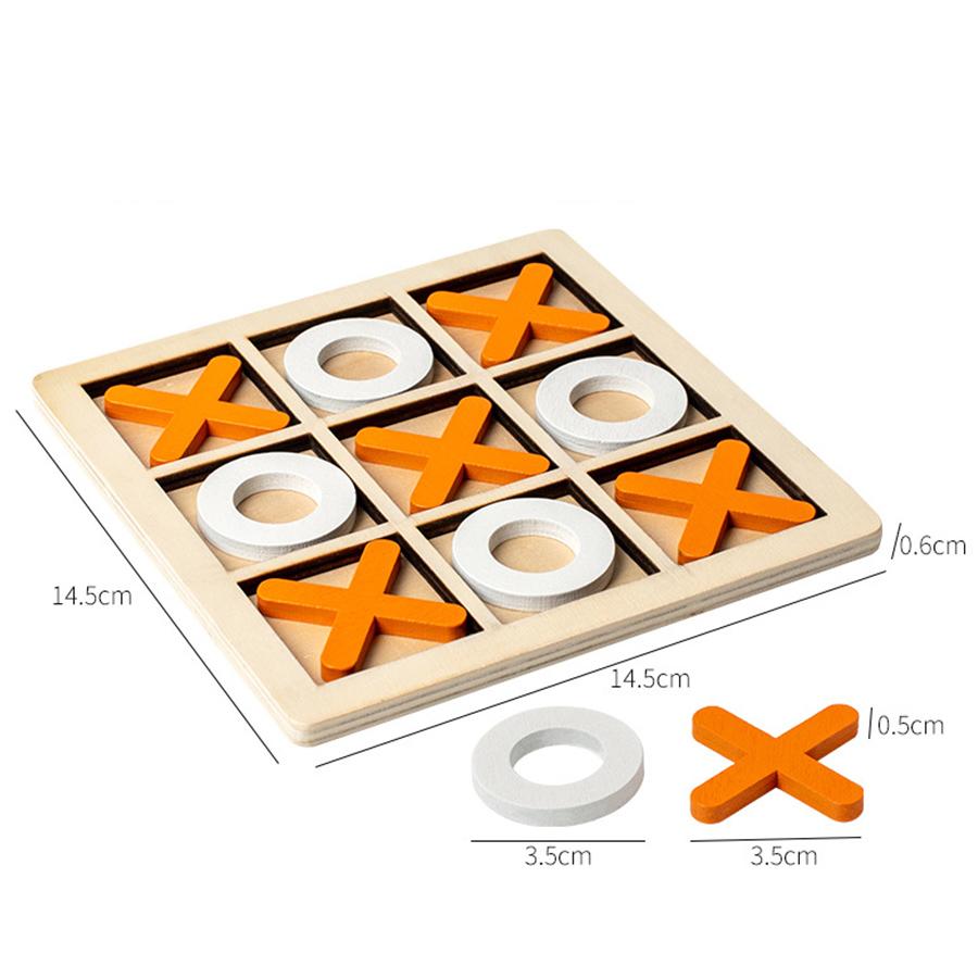 Joc Montessori Jucărie din lemn Mini șah Interacțiune Puzzle Antrenarea creierului Învățare timpurie Jucării educaționale pentru copii