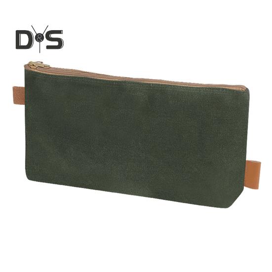 Bolsa de armazenamento de ferramentas resistente lona encerada úmida à prova d'água portátil multifuncional fundo plano ferramentas de hardware gadgets organizador bolsa suprimentos ao ar livre