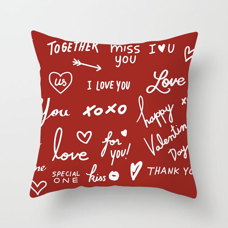 Nordic Black Letter Pillow Cushion Cover Living Room Sofa Car Pillow Cover Home Furnishings
