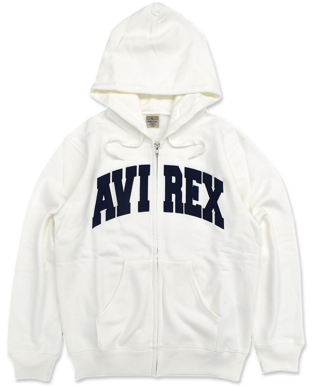 

Avirex DAILY ZIP UP SWEAT PARKA LOGO Толстовка с капюшоном с логотипом L 033 / На молнии / 783-3931007 Мужская Молочно-белая