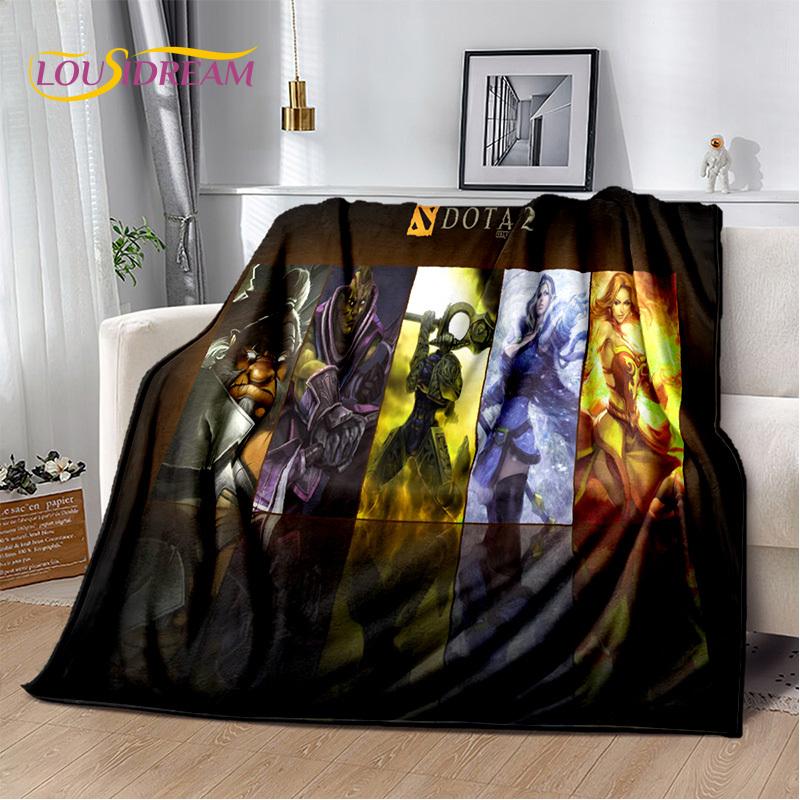 RPG Dota2 Klassiker Spiel Gamer Decke, Weiche Überwurfdecke für Zuhause Schlafzimmer Bett Sofa Picknick Reise Büro Ruhe Decke Kinder