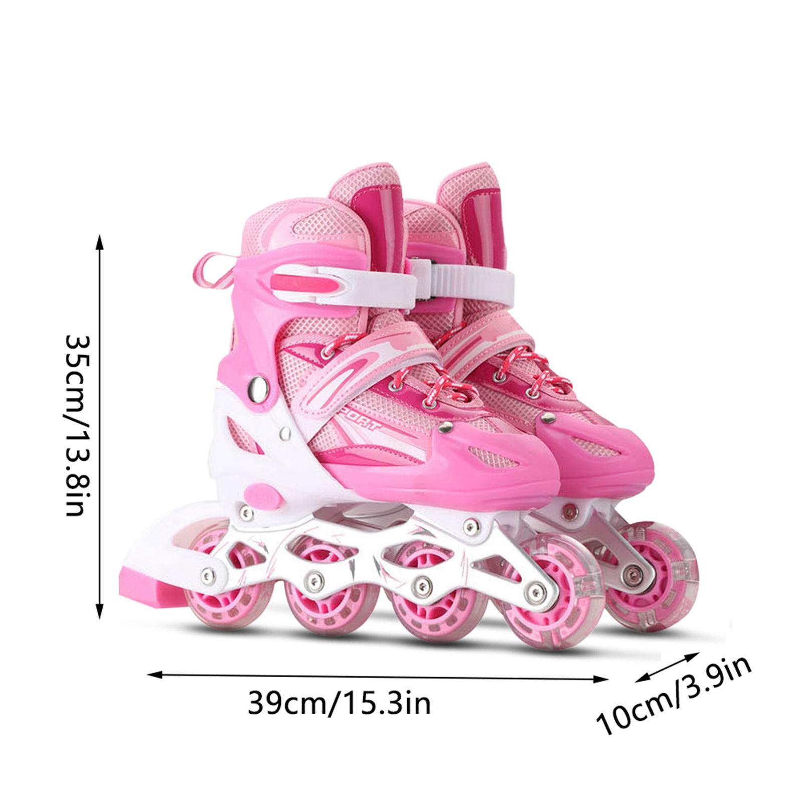Adjustable Illuminating Inline Skates with Light