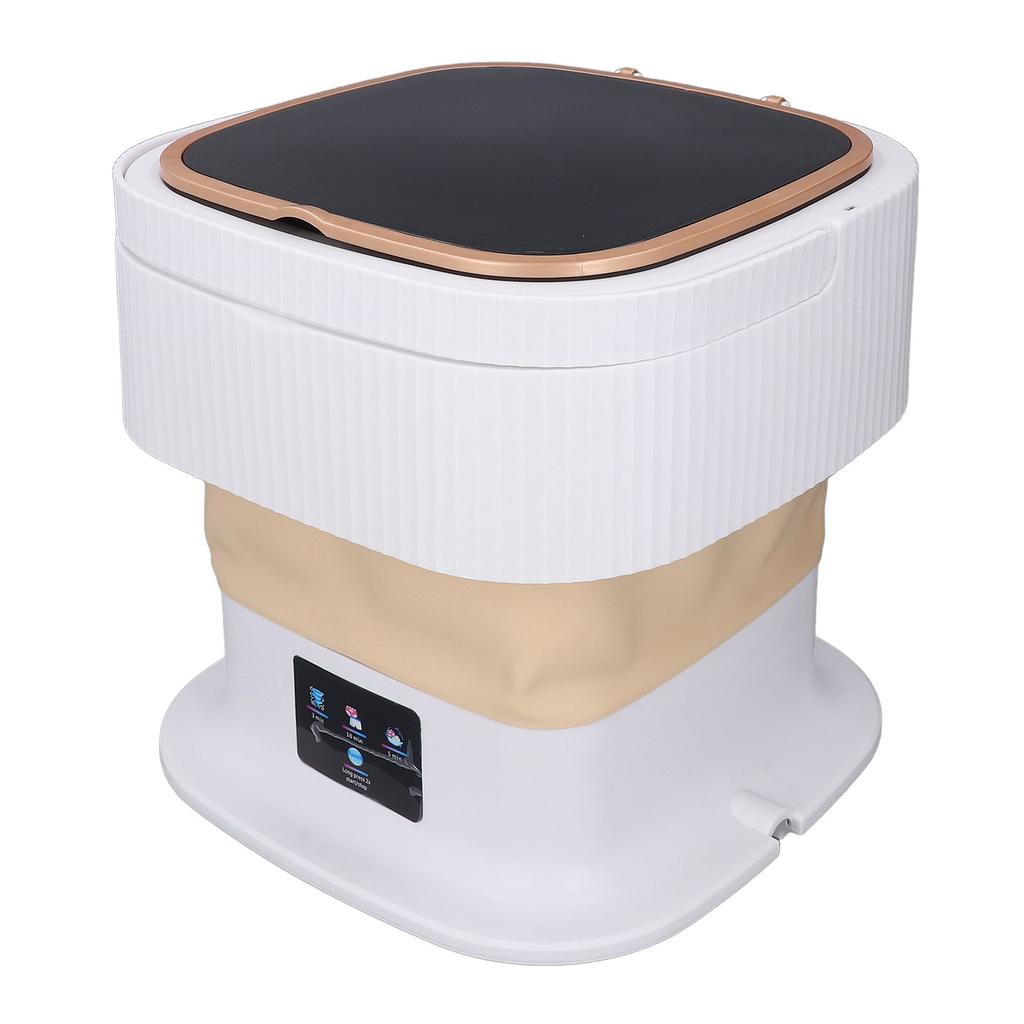 Portable Washing Machine 11.5L Large Capacity 3 Timer Modes Mini Foldable Washer with Drain Hose