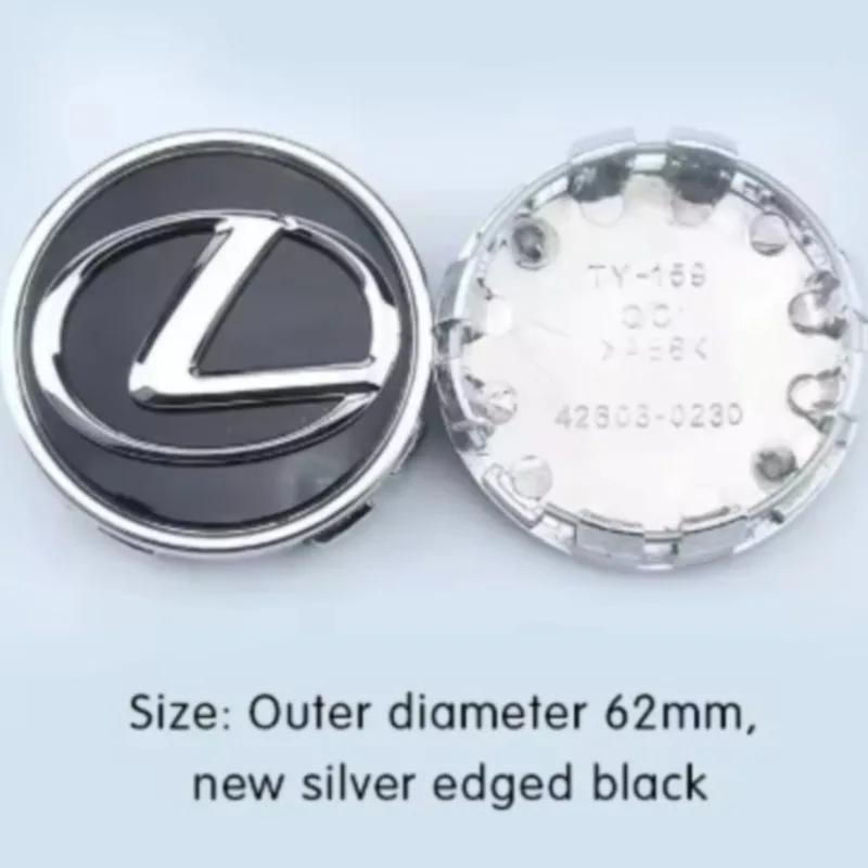 4 ks 62MM Krytky středů kol automobilu Odznaky nábojů Kryty pro Lexus IS250 IS200 CT200h GS300 LS430 RX450h LX570 IS300 ES RX LS IS NX CT