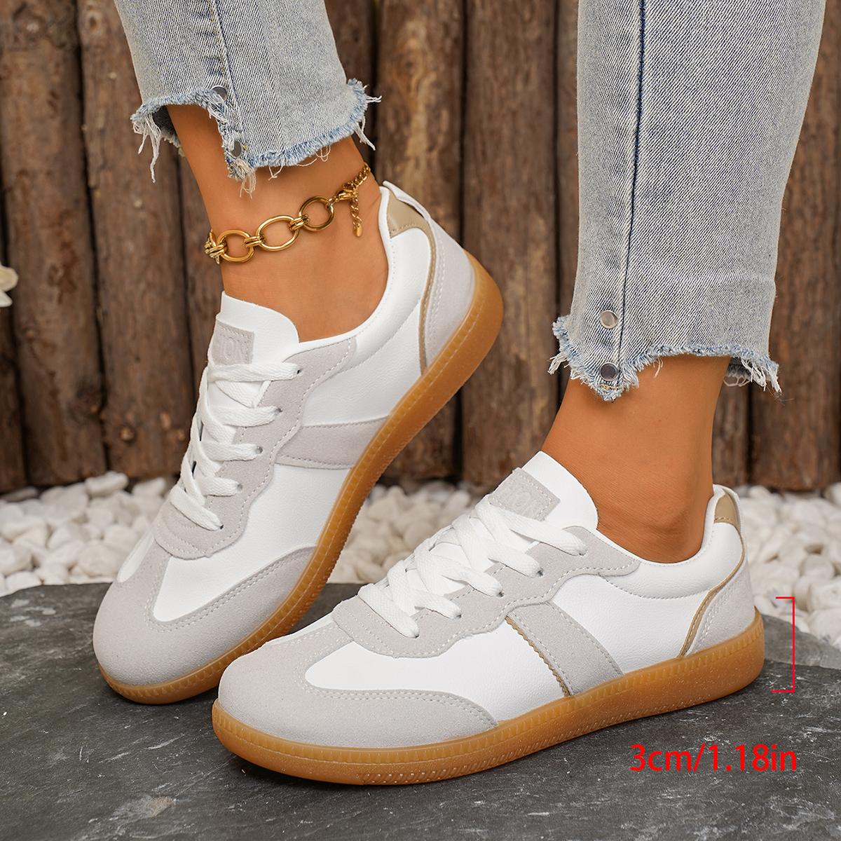 

Fashion Lightweight Flat Sneakers for Women Vulcanized Bottom Non Slip Running Shoes Woman Comfortable Casual German Training Shoes 2025 36