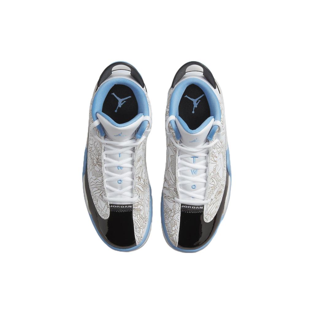 Air Jordan Dub Zero GS Legend Blue Kids Sneakers White Black Neutral-Grey DV1360-114