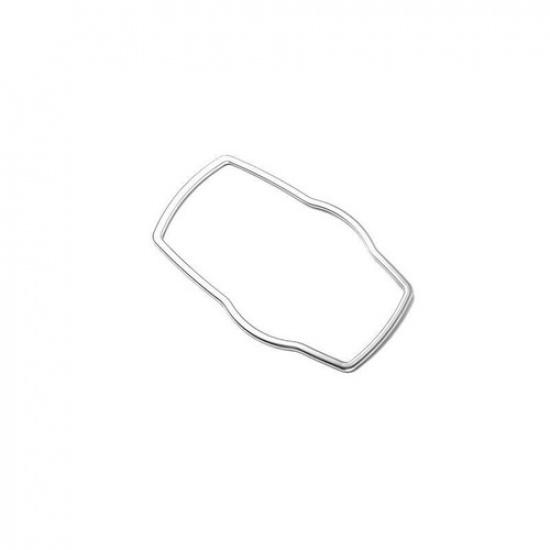 For BMW X3 G01 X4 G02 2018- Silver Steel Console Multimedia Knob Frame Trim