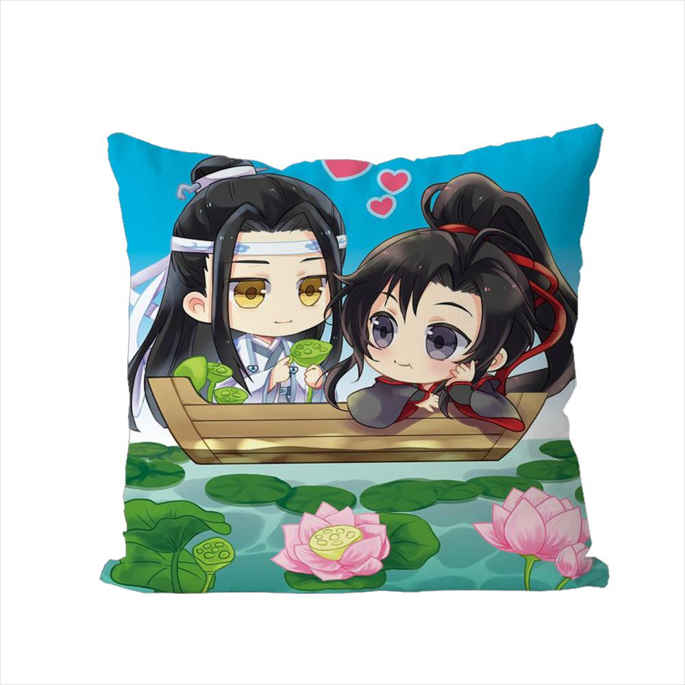 Mo Dao Zu Shi Pillow Case For Car Sofa Decorative Home Doublesided Print Plush Square Throw Pillow Cushion Cover