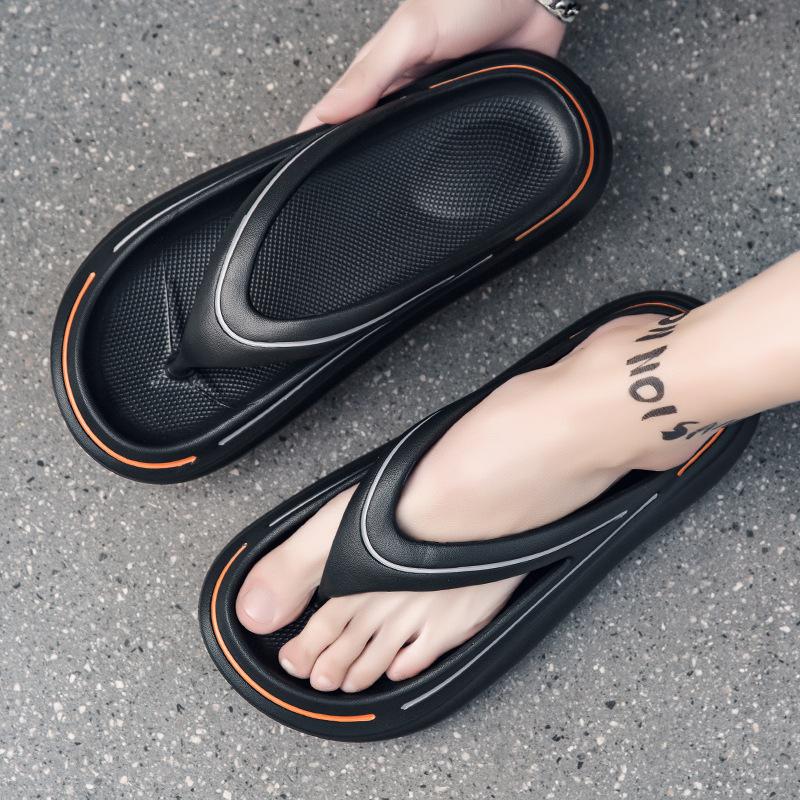 Fashion Comwarm Thick Bottom Men's Beach Slippers Summer Fashion Casual Flip Flops For Women Designer Slides Men Anti-Slip Home Sandals
