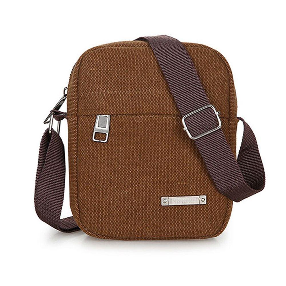 New Style Casual Canvas Men's Bag Shoulder Messenger Bag Small Backpack Handbags Outdoor Travel Mobile Phone Package Bags