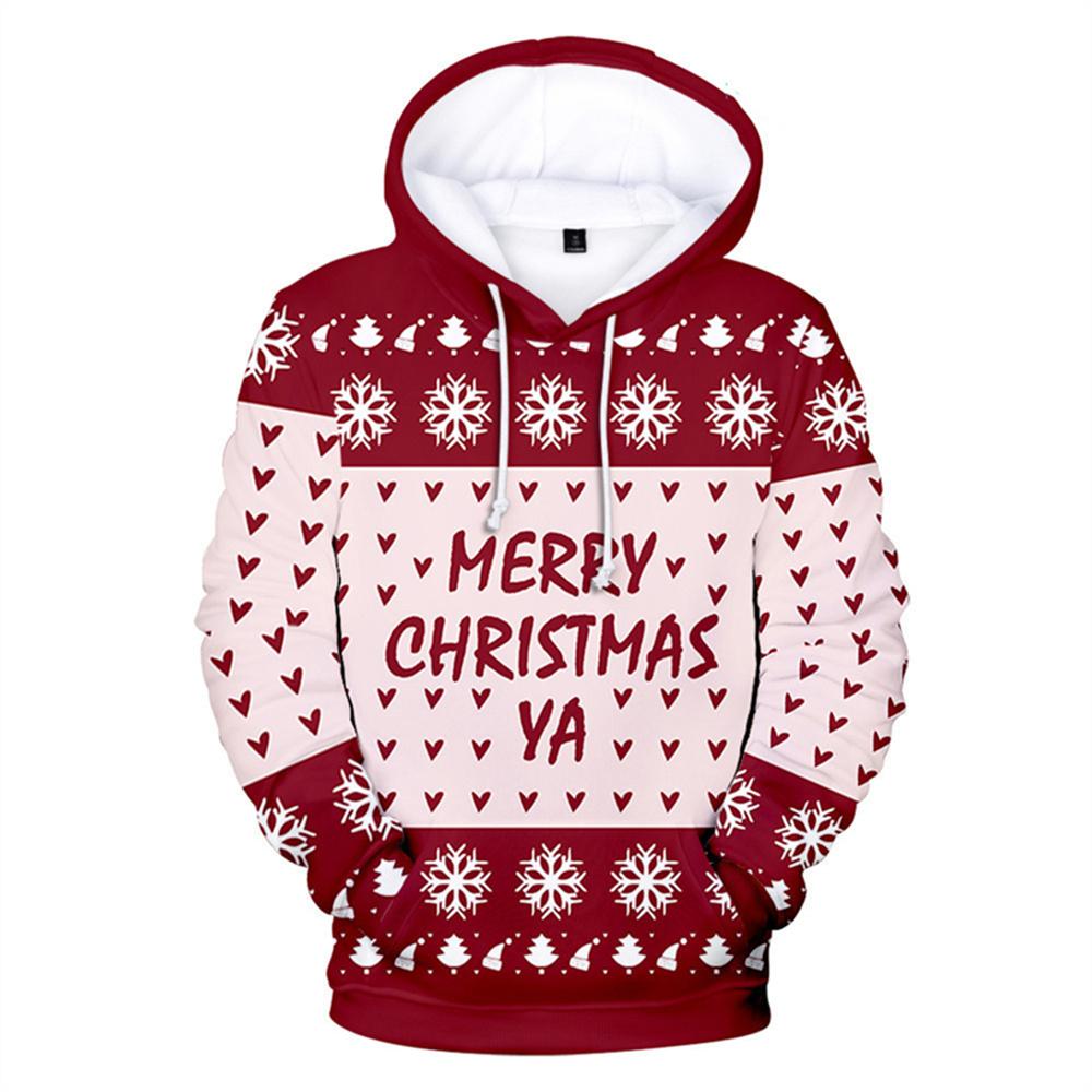 Mens Fashion Autumn Spring Christmas 3D Print Oversized Hoodeds Unisex y2k Man Woman Funny Harajuku new in hoodies & sweatshirts