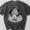 Astronaut Penguin Shirt, Vintage Astronaut Graphic Tee, Comfort Colors Cotton