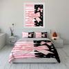 Pink Bows, Stripes, Dots. Bedding Sets Duvet Cover Sets Duvet Covers Pillowcases(1 * Duvet Cover 2 * Pillowcases, Without Duvet Insert)