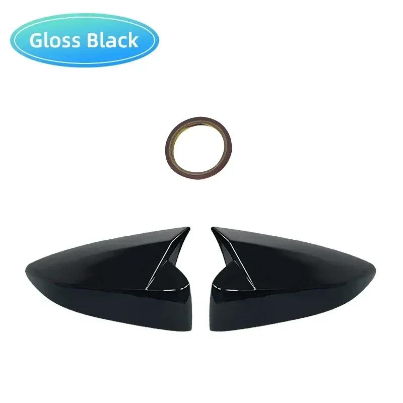 2PCS Car Carbon Fiber ABS Rearview Mirror Cover Caps Gloss Black Auto New Accessories For Toyota 86 For Subaru BRZ 2012-