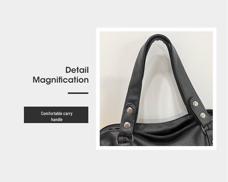 Women's 2025 Large Capacity Spring/Summer Handbag - Korean-Style Fashionable Shoulder & Crossbody Bag for Middle-Aged Moms