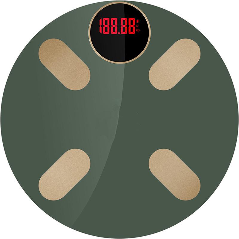 

Мониторинг здоровья, беспроводной цифровой анализатор состава тела ИМТ, весы для измерения жира, умные Bluetooth-совместимые весы для ванной комнаты зелёный