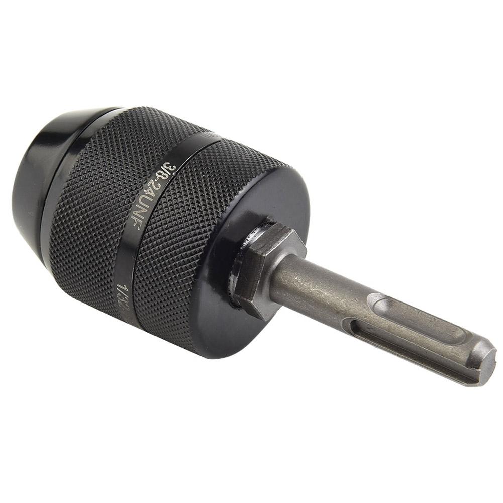 Adapter Drill Chuck 0.8-10 Mm 2Pcs 3/8-24UNF Black