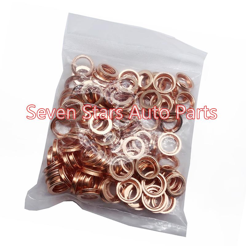 100PCS Auto Parts Oil Drain Plug Crush Washer Gaskets Fits For Nissan OEM 11026-JA00A 11026-01M02 11026JA00A 1102601M02
