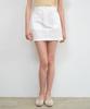Wednesday Oasis For Woman Classic Cotton Mini Skirt_Ivory(W25-Sk01)