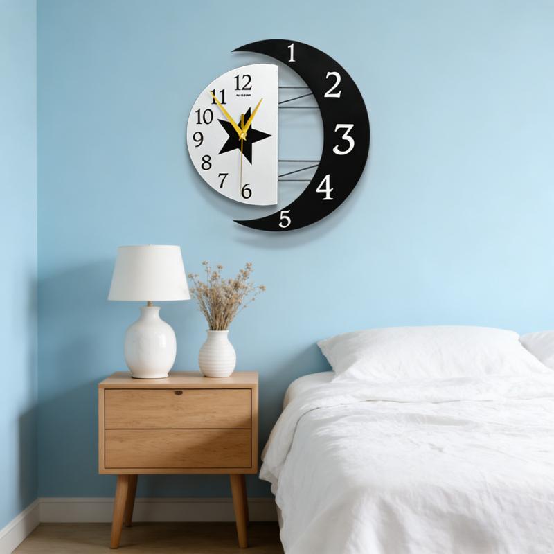 Modern Creative Decorative Wall Clock Living Room Mute Digital Clock Simple And Stylish Household Wall Clock Home Decor Items