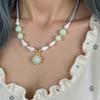 Trendy Sea Necklace Date Accessory Stylish Pendant Necklace for Youthful Women Looking to Enhancing Their Wardrobe