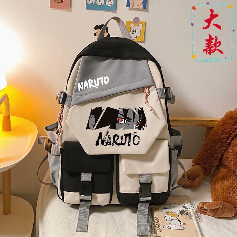 Anime-Themed Lightweight Backpack Teens Students 20-35L Capacity Fits 15-inch Laptop Nylon With Character Print Unisex