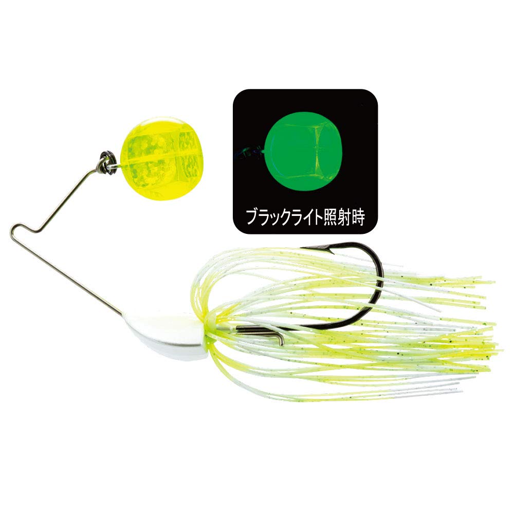 

Wire Bait 3DB Knuckle 14g for Bass Fishing YO-ZURI Bait, (1/2oz), R1302-CLW-Chartreuse White,