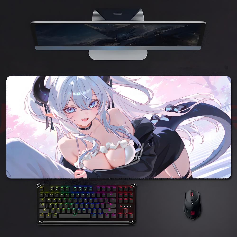 Game Futuristic ZZenless Zone Zero Mouse Pad Large Gaming Mousepad With Stitched Edges Thickened Desk Mat Pc