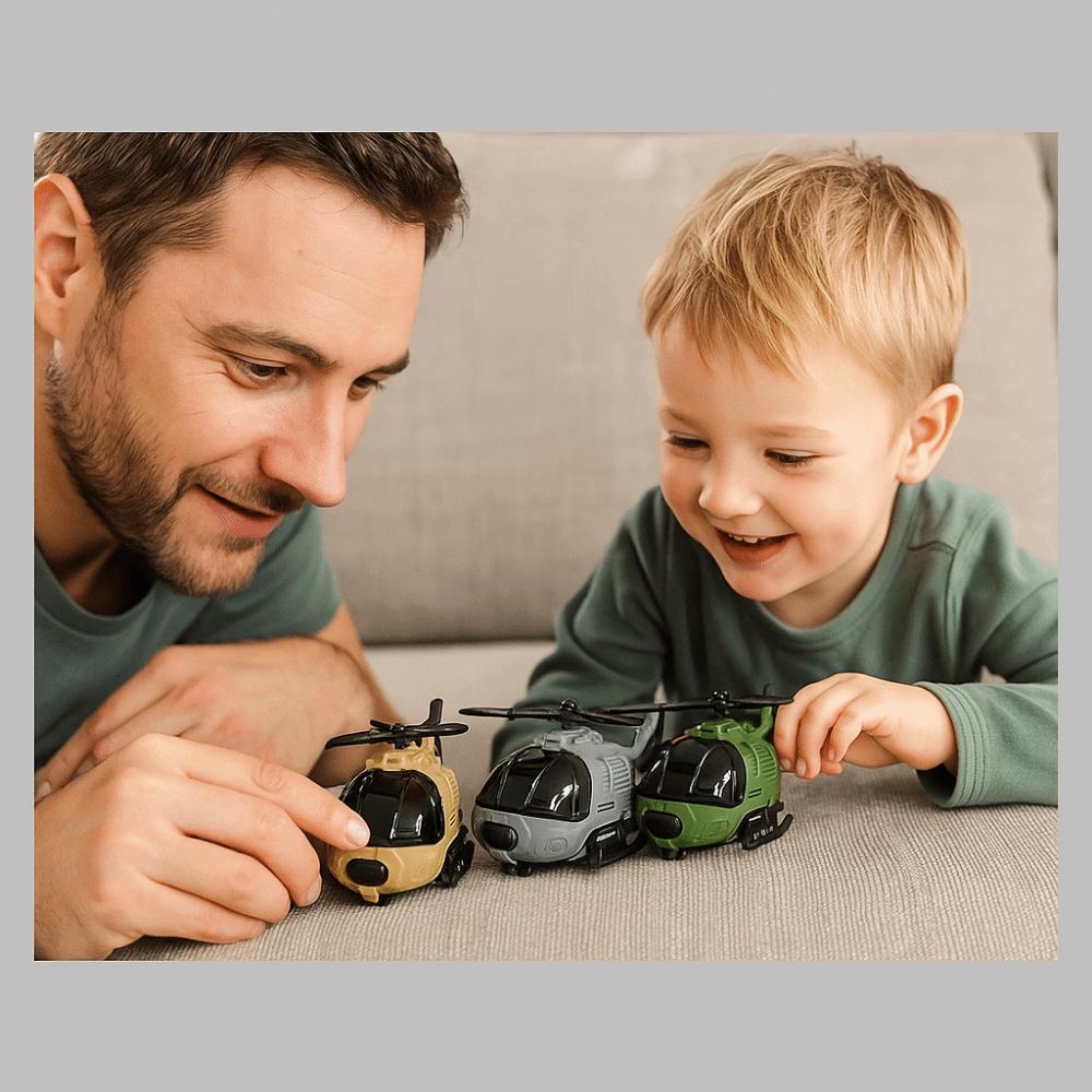 Open Cockpit Simulation Aircraft Toy Rotatable Propeller Inertial Fighter Toy  Christmas Gift