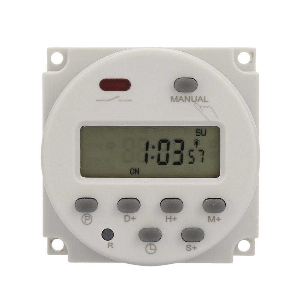 Small Type 7 Days Programmable Digital Displayed Timer Switch 1S 168h 5VA(220V AC)