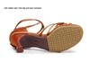 Women's Outdoor Latin Dance High Heel Denim Shoes - Soft Rubber Sole