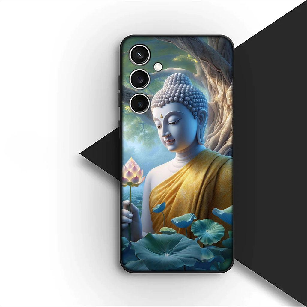Phone Cover for Motorola Moto Edge 70 60 Fusion NEO Pro G Stylus G56 G96 G04 G05 20 Soft Case Lord Buddha Lotus Flower Light