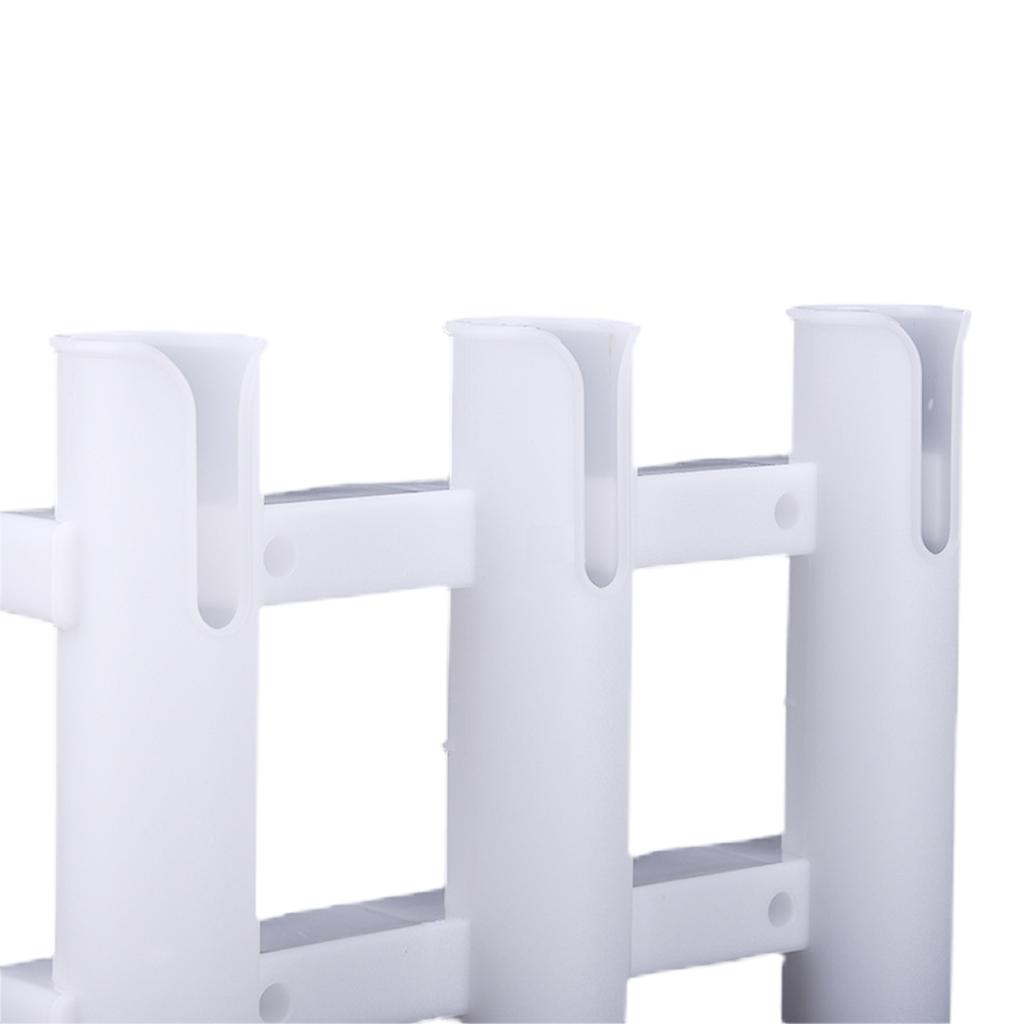 Wall Mounted Fishing Rod Holder Bracket 3 Rods Tube Plastic Boat Fishing Rod Racks Black Fishing Rod Holder